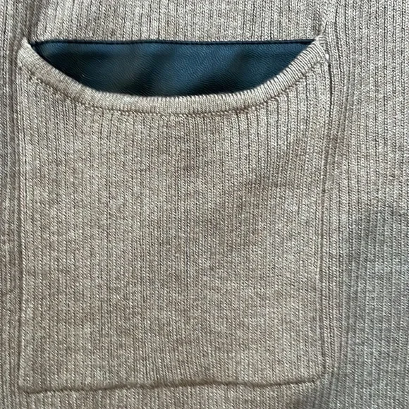 AGB Dress Size Large NWT  Heather Taupe Color 2 accent pockets Sweater Tunic - Picture 8 of 14